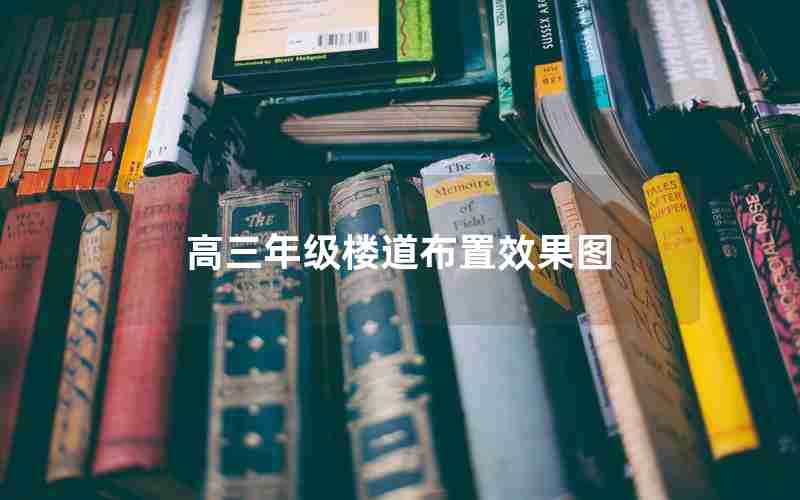 高三年级楼道布置效果图