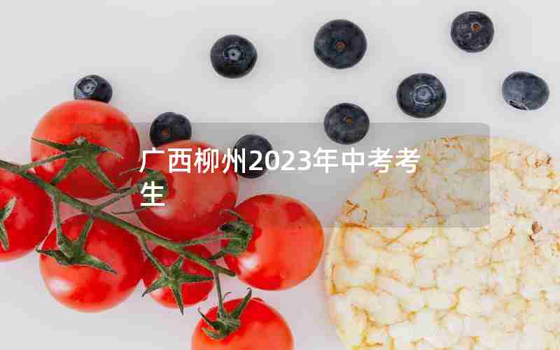 广西柳州2023年中考考生