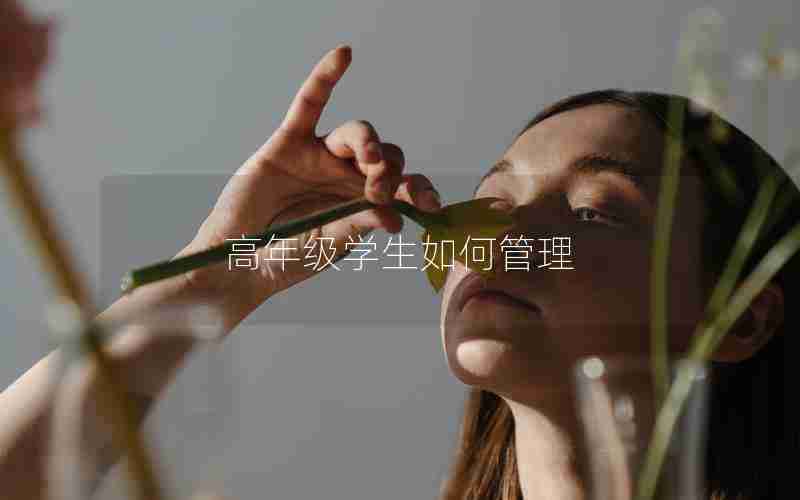 高年级学生如何管理