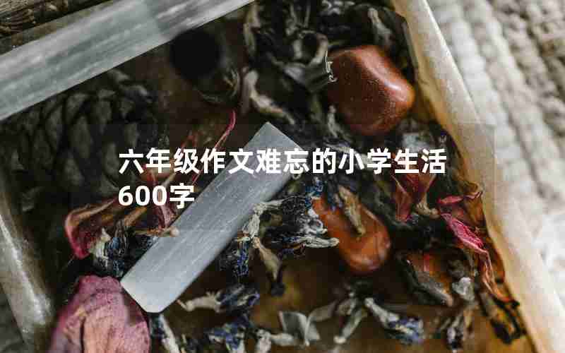 六年级作文难忘的小学生活600字