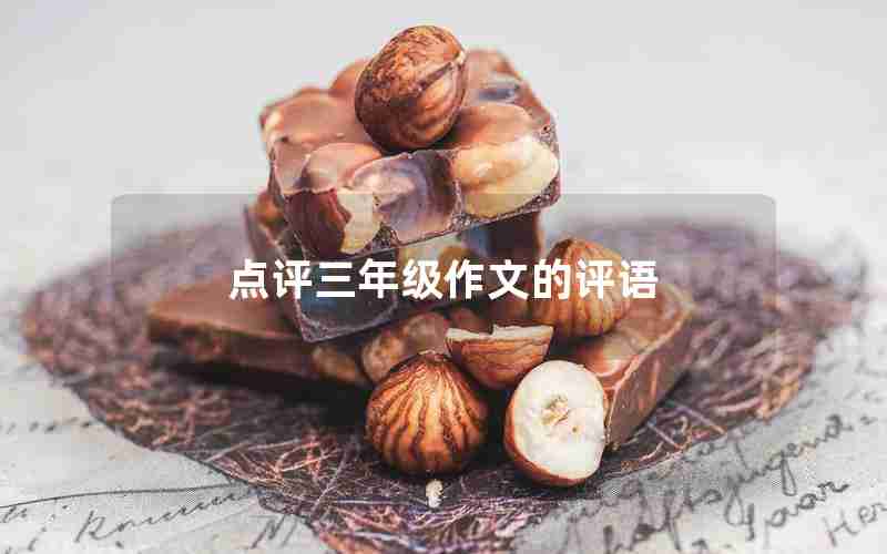 点评三年级作文的评语