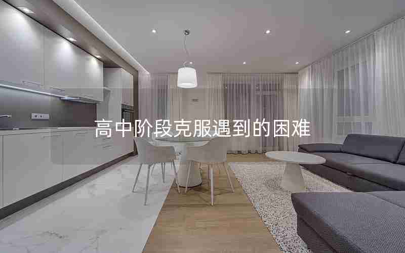 高中阶段克服遇到的困难