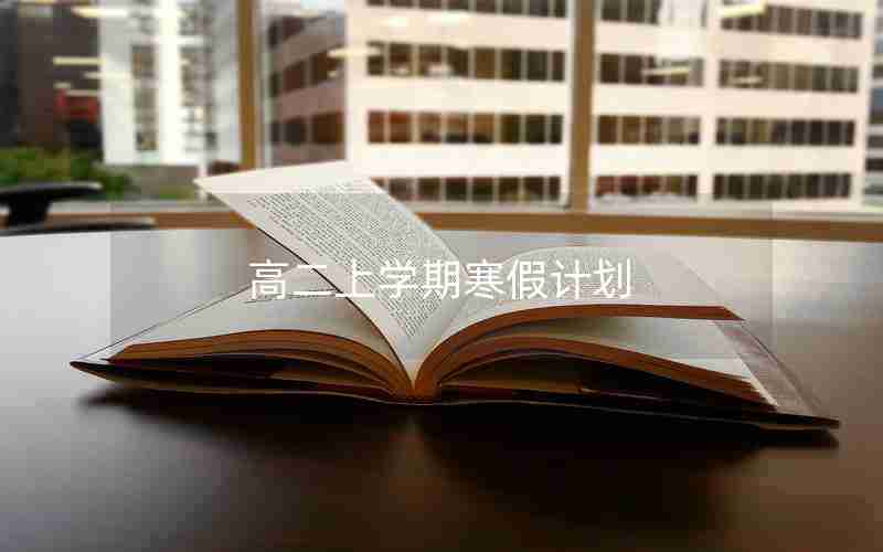 高二上学期寒假计划