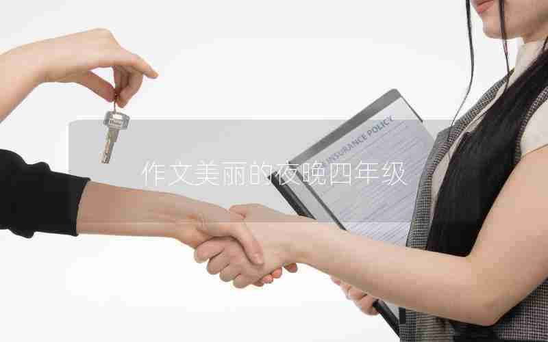 作文美丽的夜晚四年级