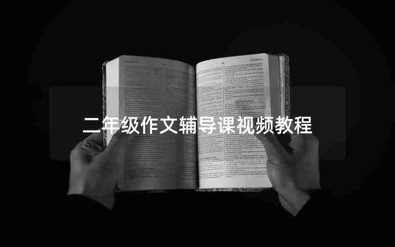 二年级作文辅导课视频教程