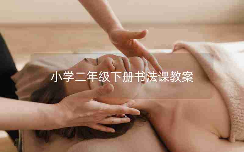 小学二年级下册书法课教案