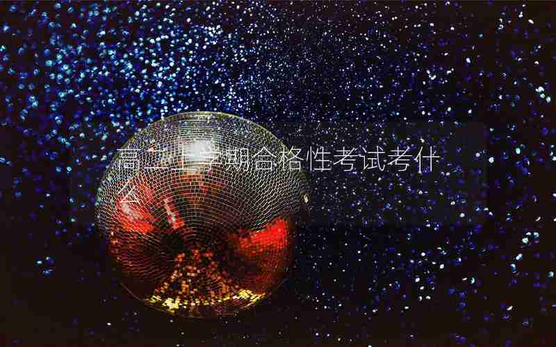 高二上学期合格性考试考什么