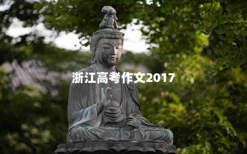 浙江高考作文2017