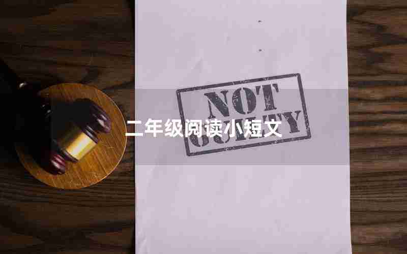 二年级阅读小短文