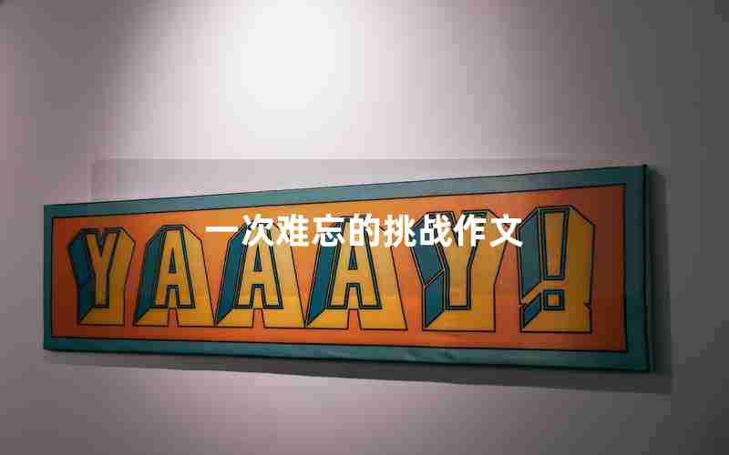 一次难忘的挑战作文