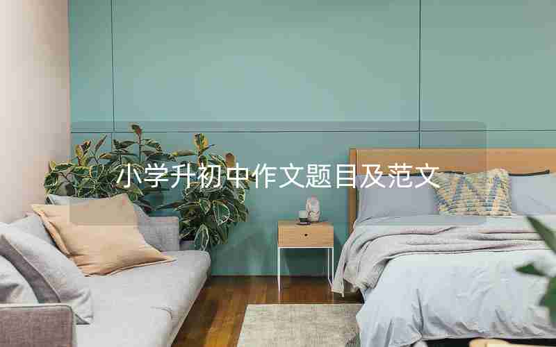 小学升初中作文题目及范文