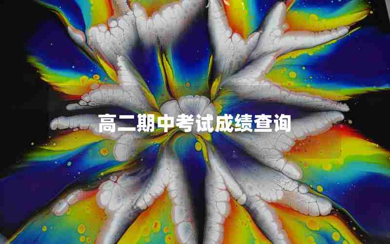 高二期中考试成绩查询