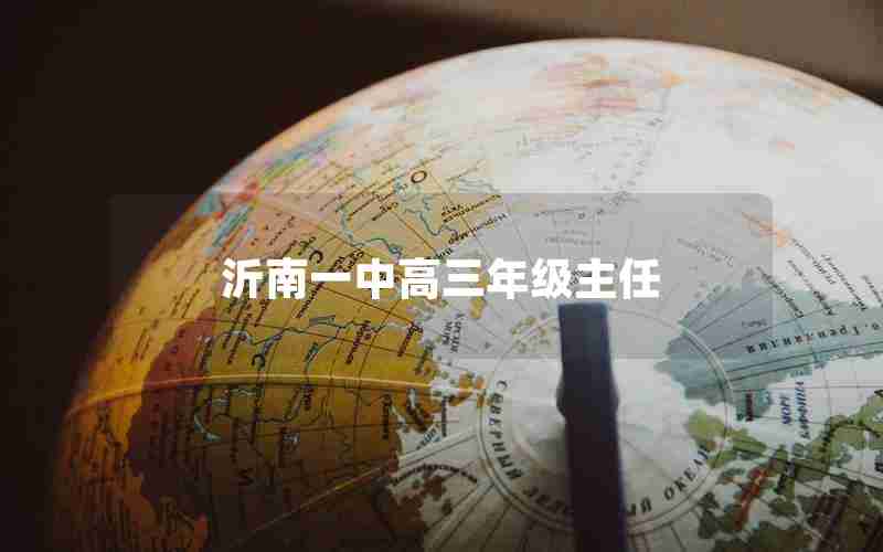 沂南一中高三年级主任