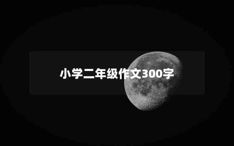 小学二年级作文300字