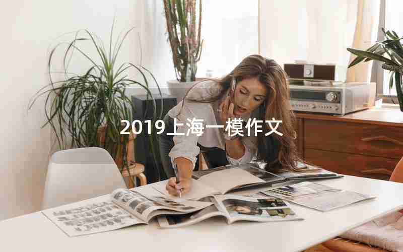 2019上海一模作文