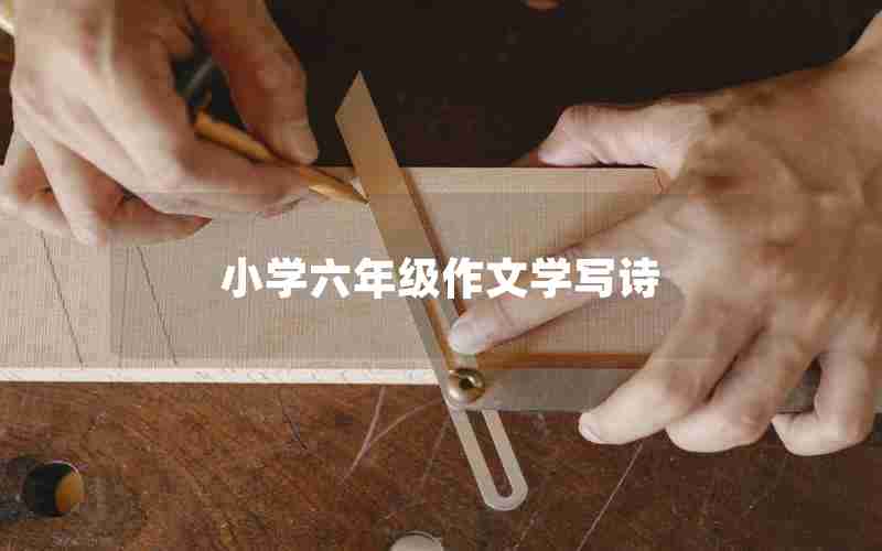 小学六年级作文学写诗