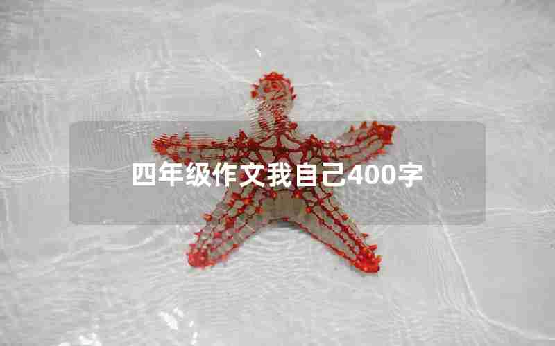 四年级作文我自己400字