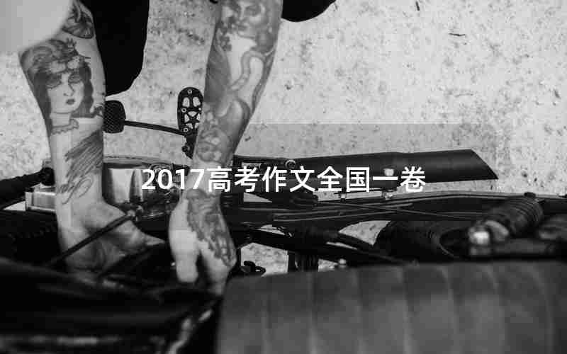 2017高考作文全国一卷