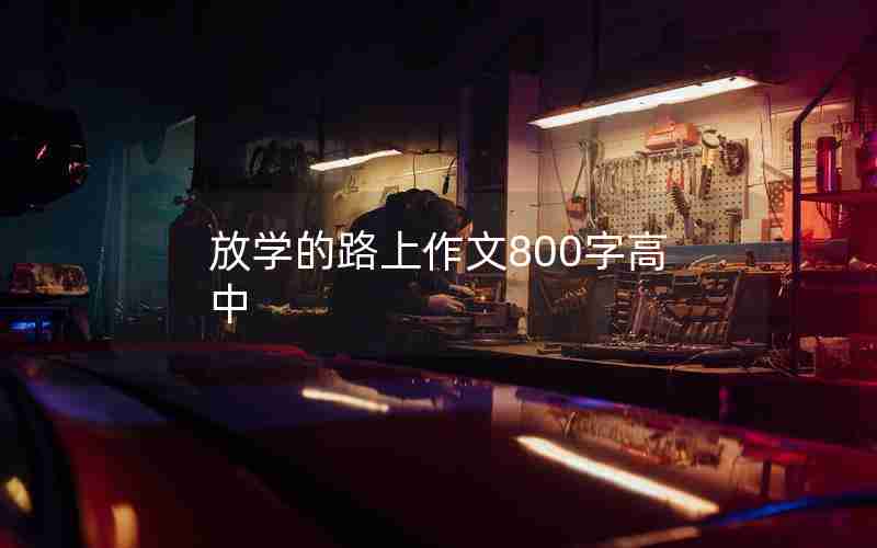 放学的路上作文800字高中