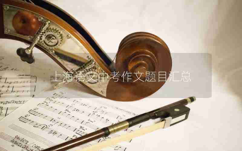 上海语文中考作文题目汇总