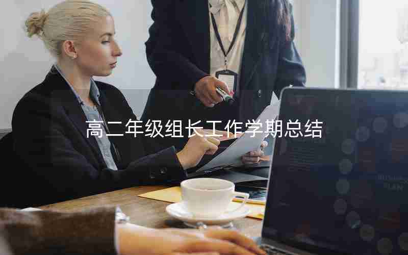 高二年级组长工作学期总结