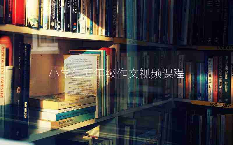 小学生五年级作文视频课程