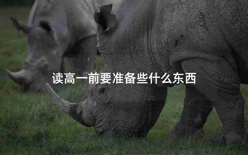 读高一前要准备些什么东西