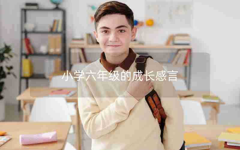 小学六年级的成长感言