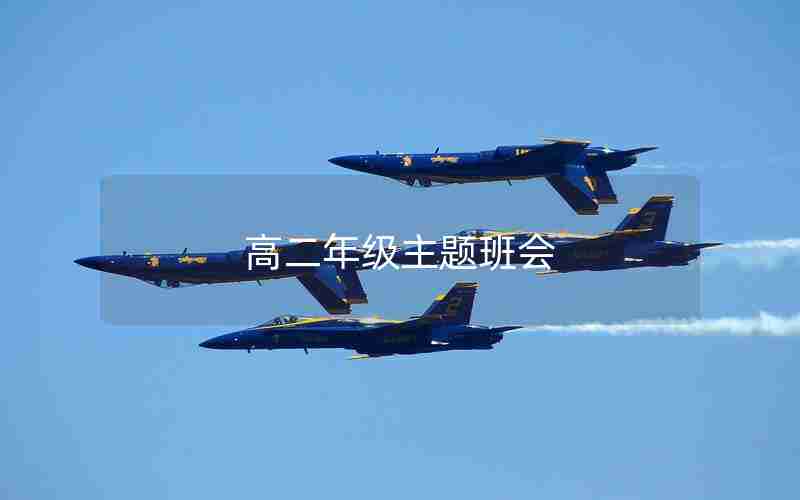 高二年级主题班会