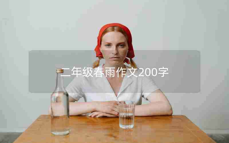 二年级春雨作文200字