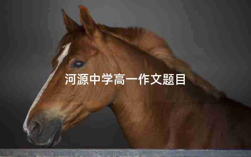 河源中学高一作文题目