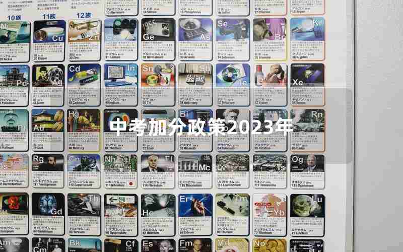 中考加分政策2023年