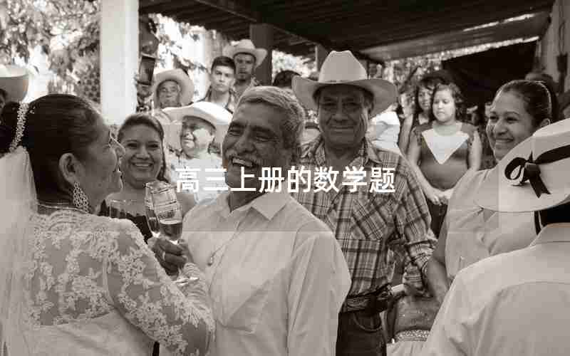 高三上册的数学题