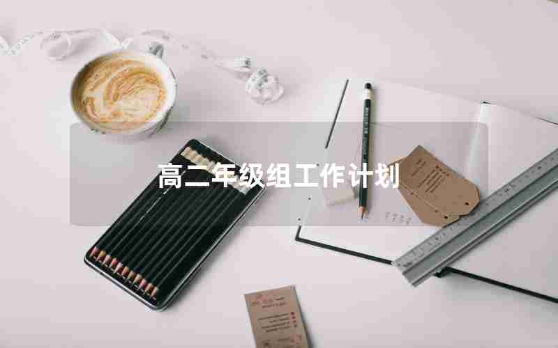 高二年级组工作计划
