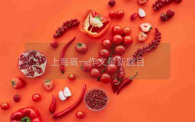 上海高一作文最新题目