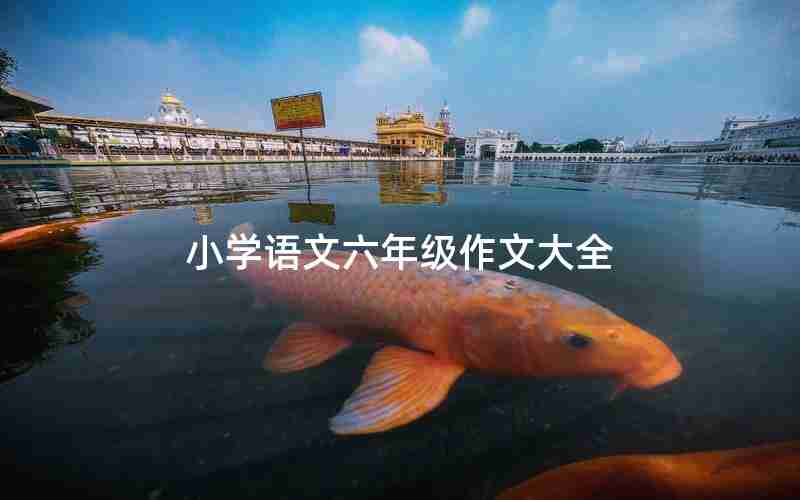 小学语文六年级作文大全