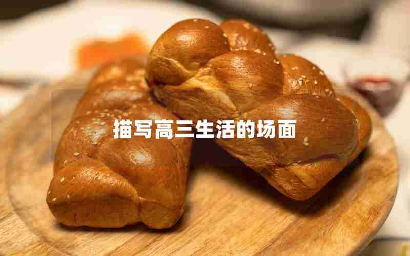 描写高三生活的场面
