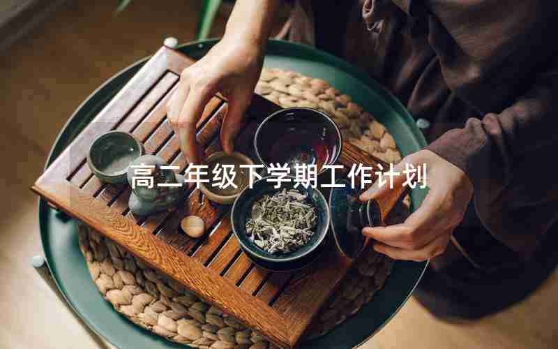 高二年级下学期工作计划