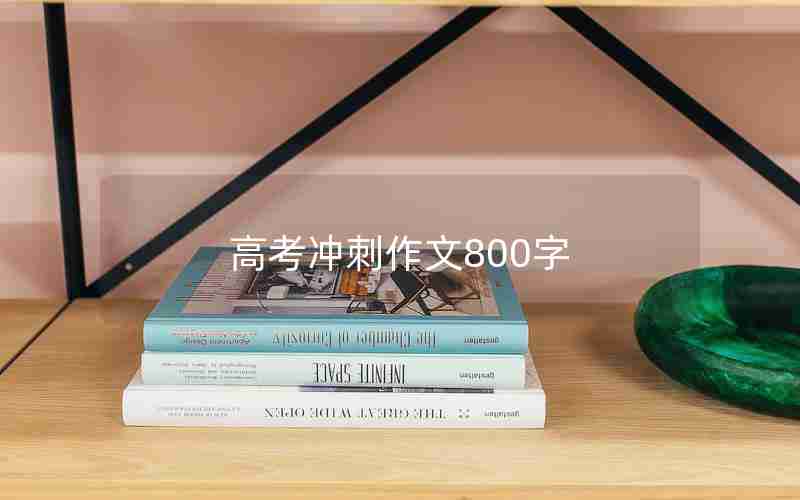 高考冲刺作文800字
