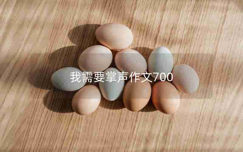 我需要掌声作文700