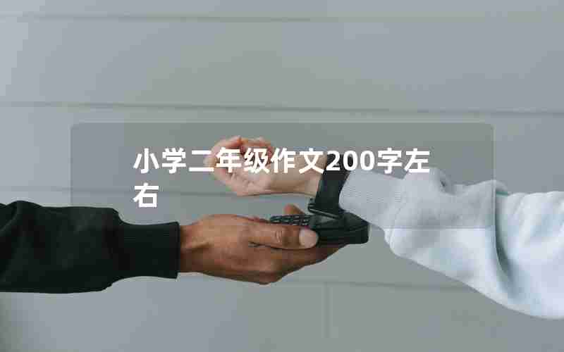 小学二年级作文200字左右
