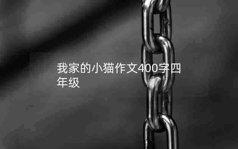我家的小猫作文400字四年级