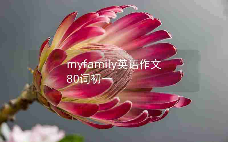 myfamily英语作文80词初一