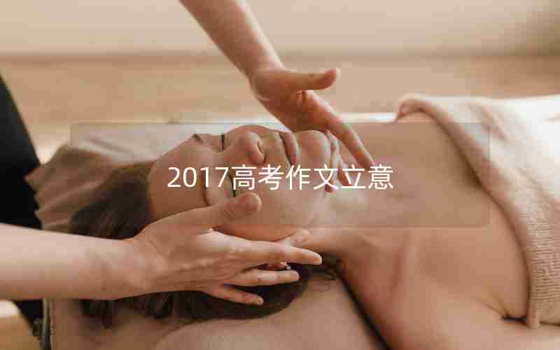 2017高考作文立意
