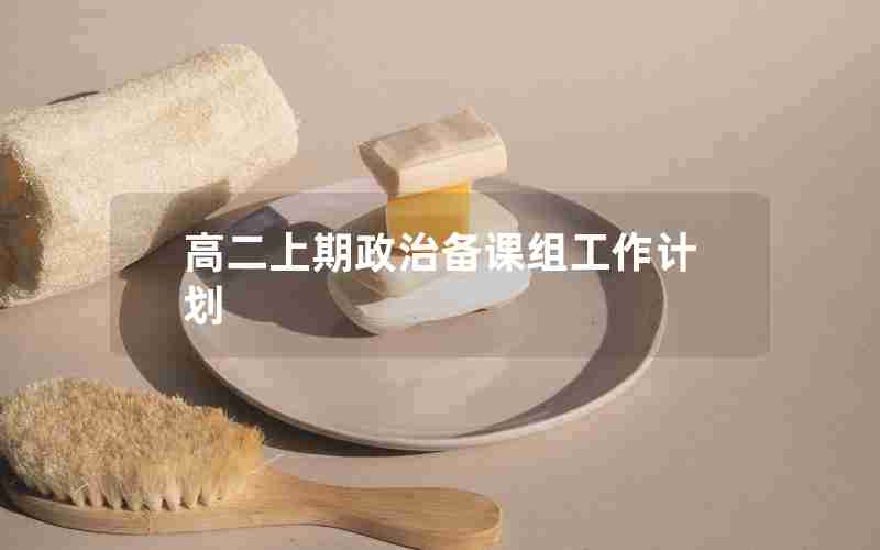 高二上期政治备课组工作计划