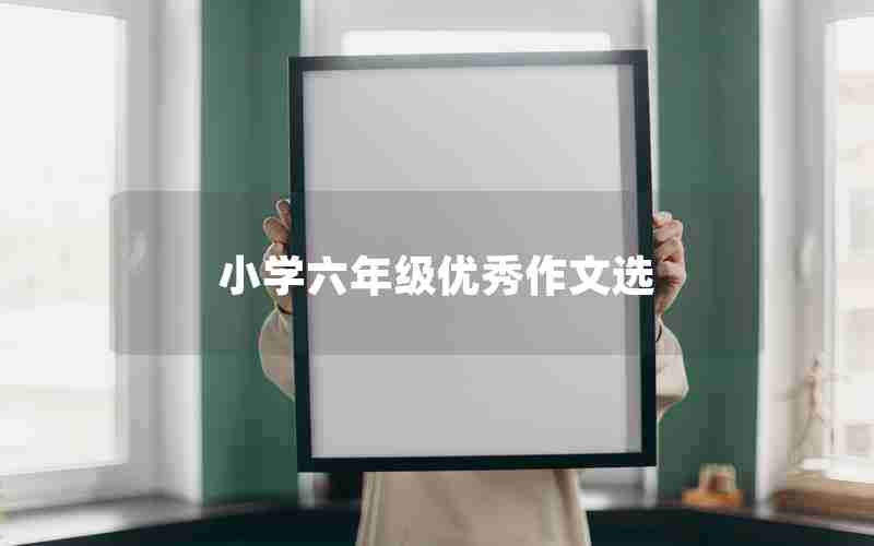 小学六年级优秀作文选