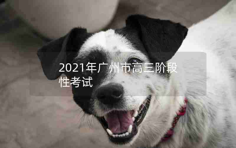 2021年广州市高三阶段性考试