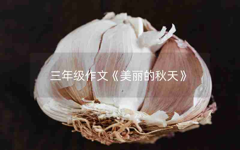 三年级作文《美丽的秋天》