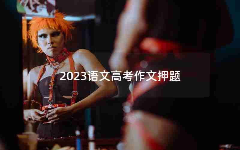 2023语文高考作文押题