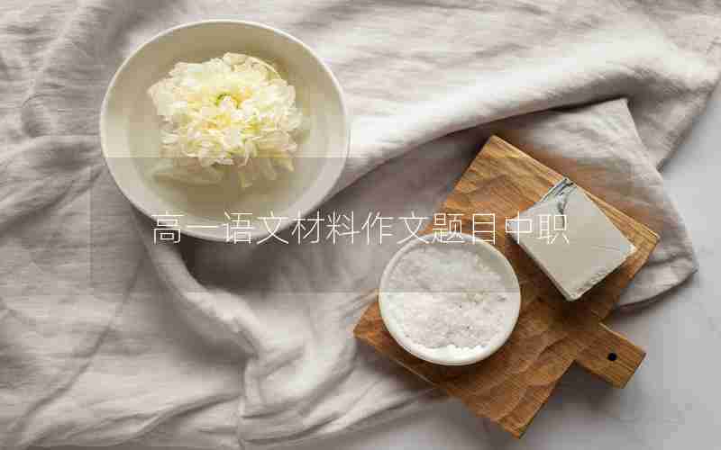 高一语文材料作文题目中职